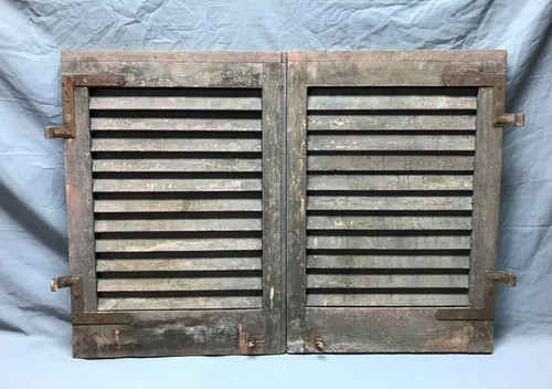 Coppia persiane vintage shabby