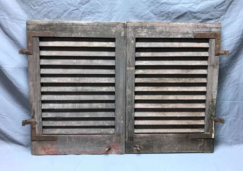 Coppia persiane vintage shabby