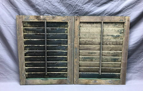Coppia persiane vintage shabby
