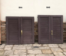 Finestra persiana in legno