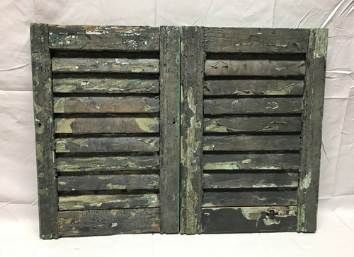 Coppia persiane vintage shabby