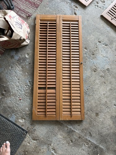 Persiana vintage legno - legno, con